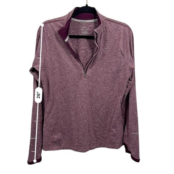 Just in 💫| Nike Red Zip Up Thumb Hole Sweatshirt sz M - Picture 11 of 11